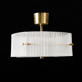 CARL FAGERLUND, a glass ceiling light, 1970s.