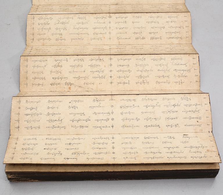 LÅDA MED SCROLL, Thailand, 1900-talets början.