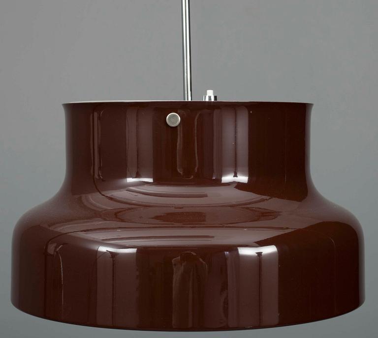 TAKLAMPA, "Bumlingen", Anders Pehrsson för Ateljé Lyktan, Åhus, 1970-tal. H 24. Diam 40.