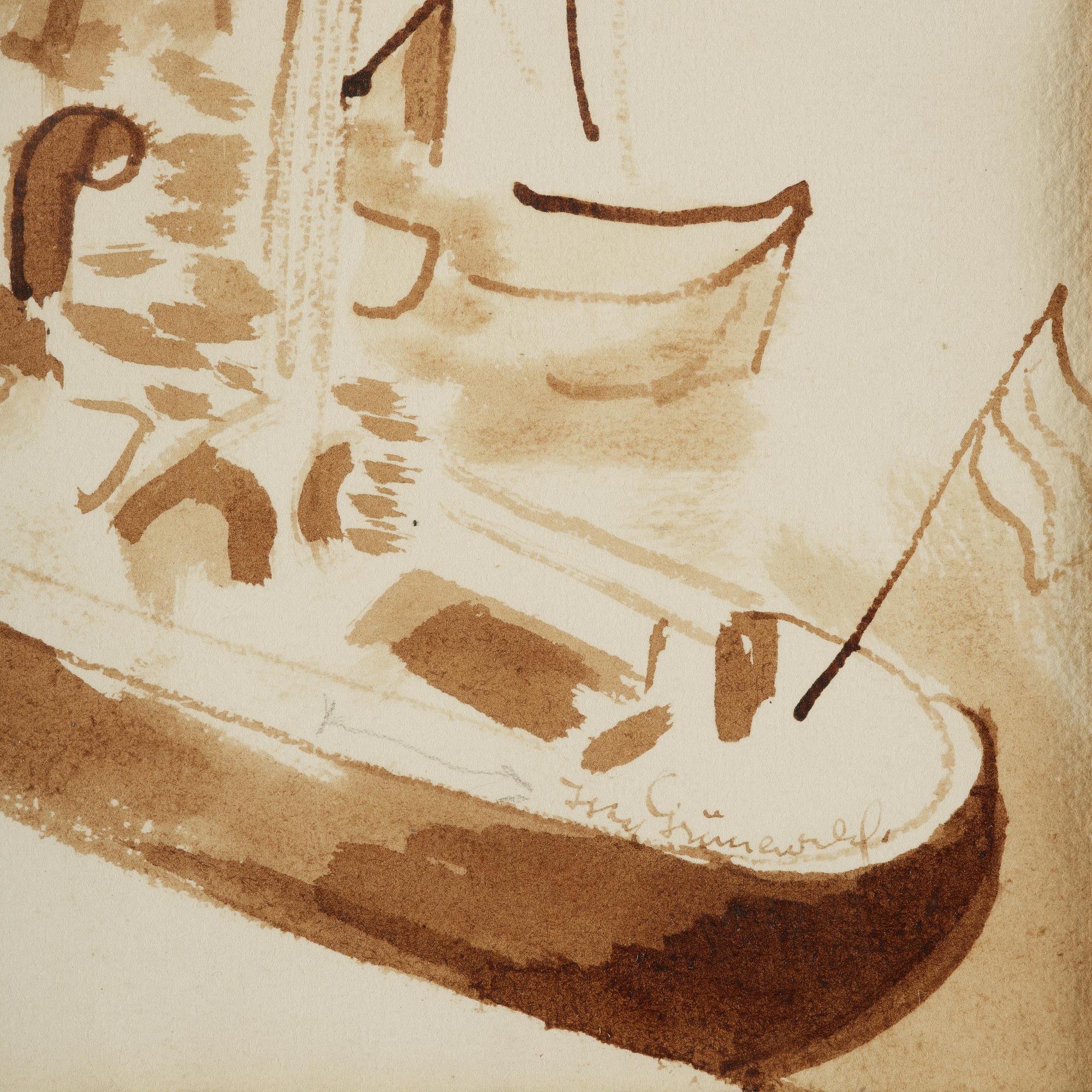 Isaac Grünewald, Motif from Skeppsbron.