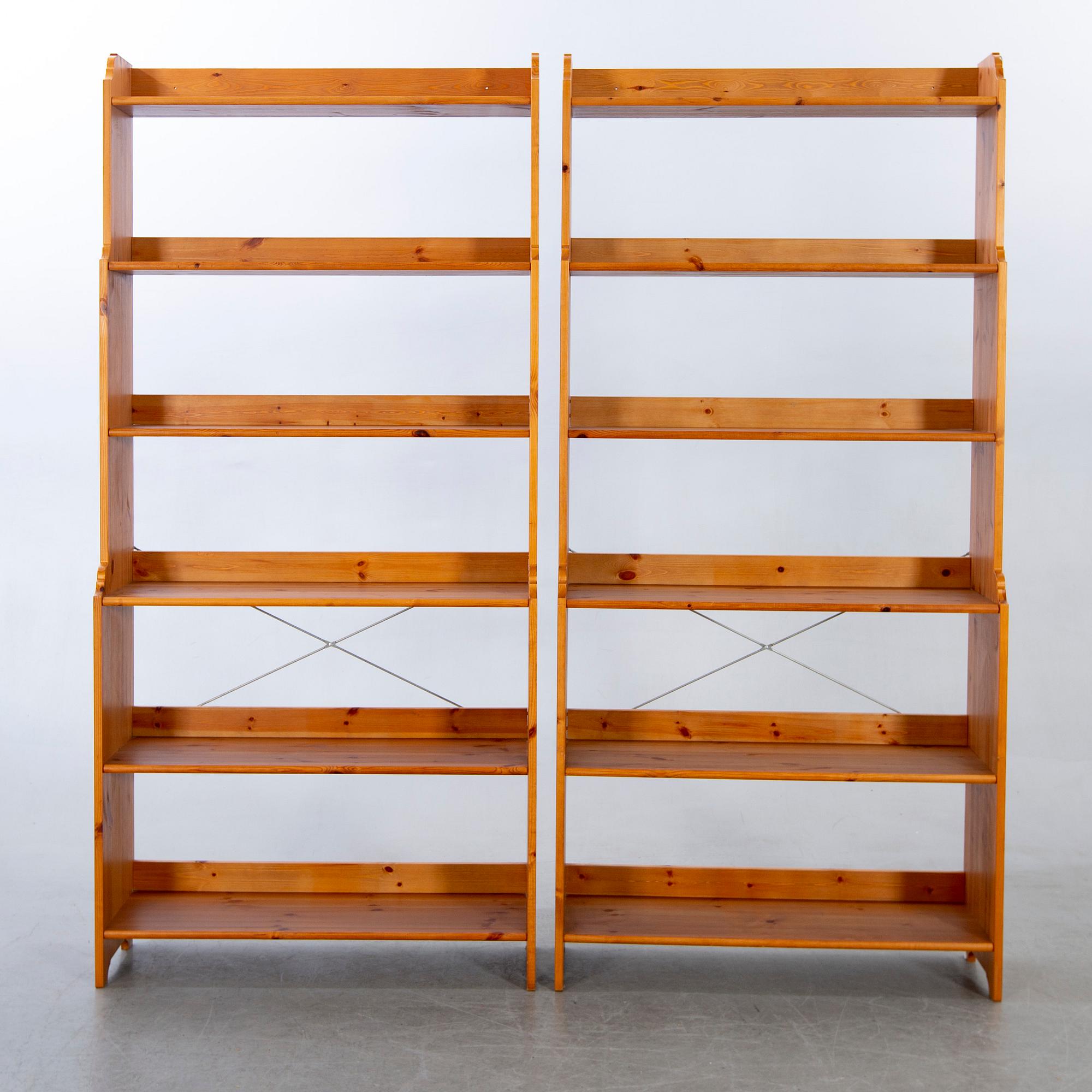 Bookcases, Ikea Leksvik, 2 pcs, pine.
