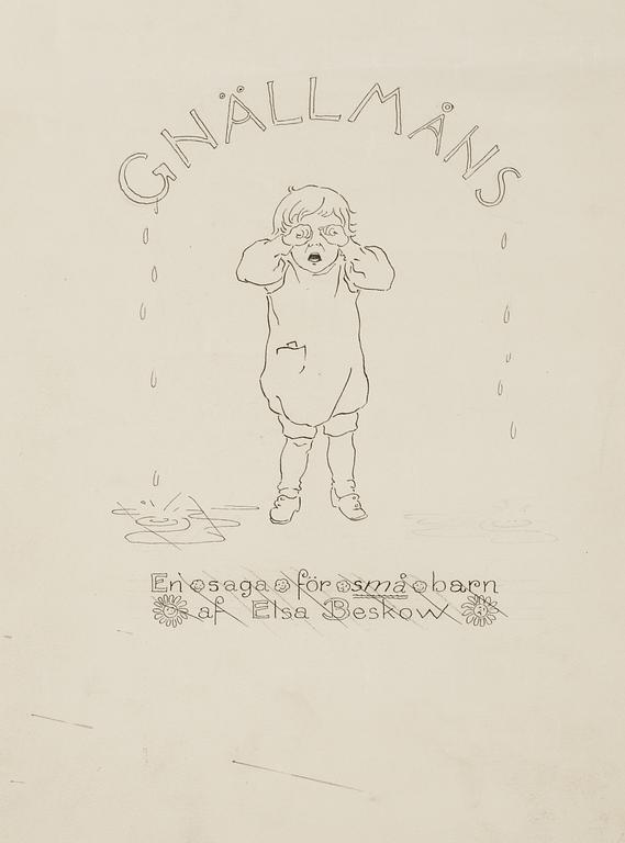 Elsa Beskow, "Gnällmåns - En saga för små barn af Elsa Beskow".