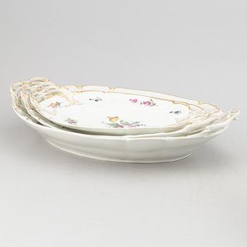 A rococo style dining service, 68 pcs, from Nymphenburg, Germany.