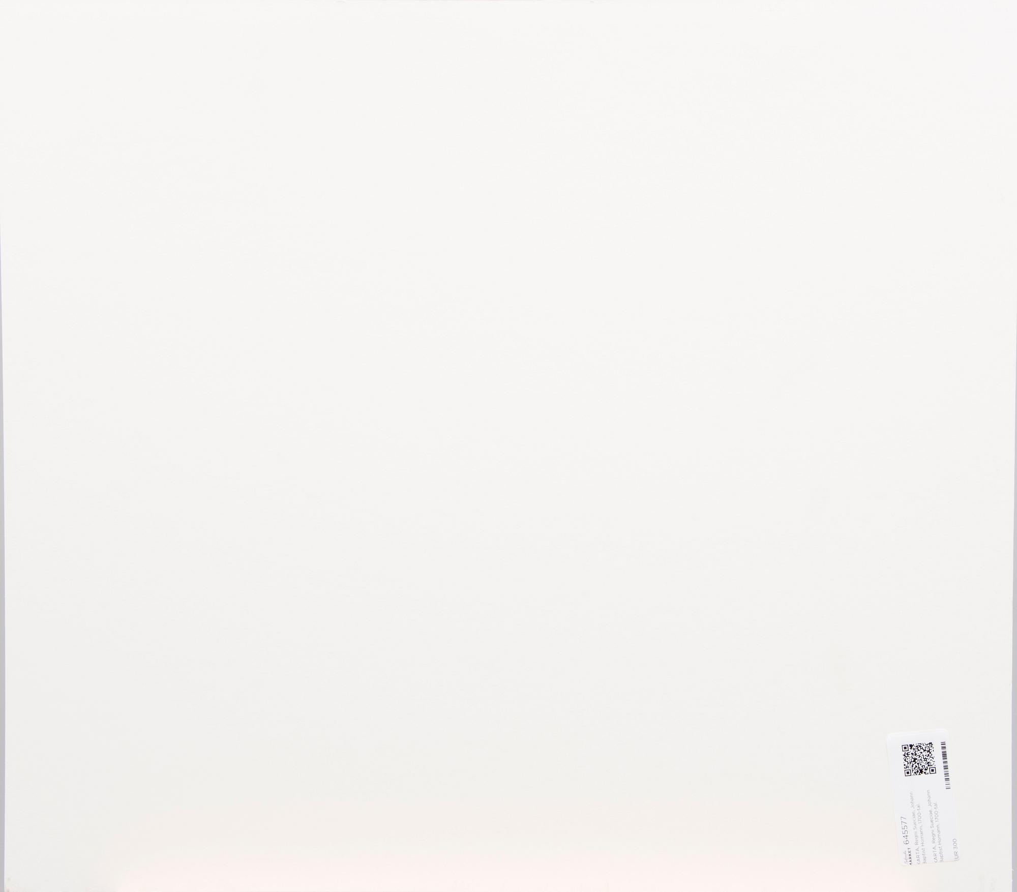 KARTA, Regni Sueciae, Johann Baptist Homann, 1700-tal.