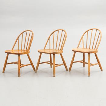 Stolar, 5 st, Svensk Möbelindusti, omkring 1900-talets mitt.