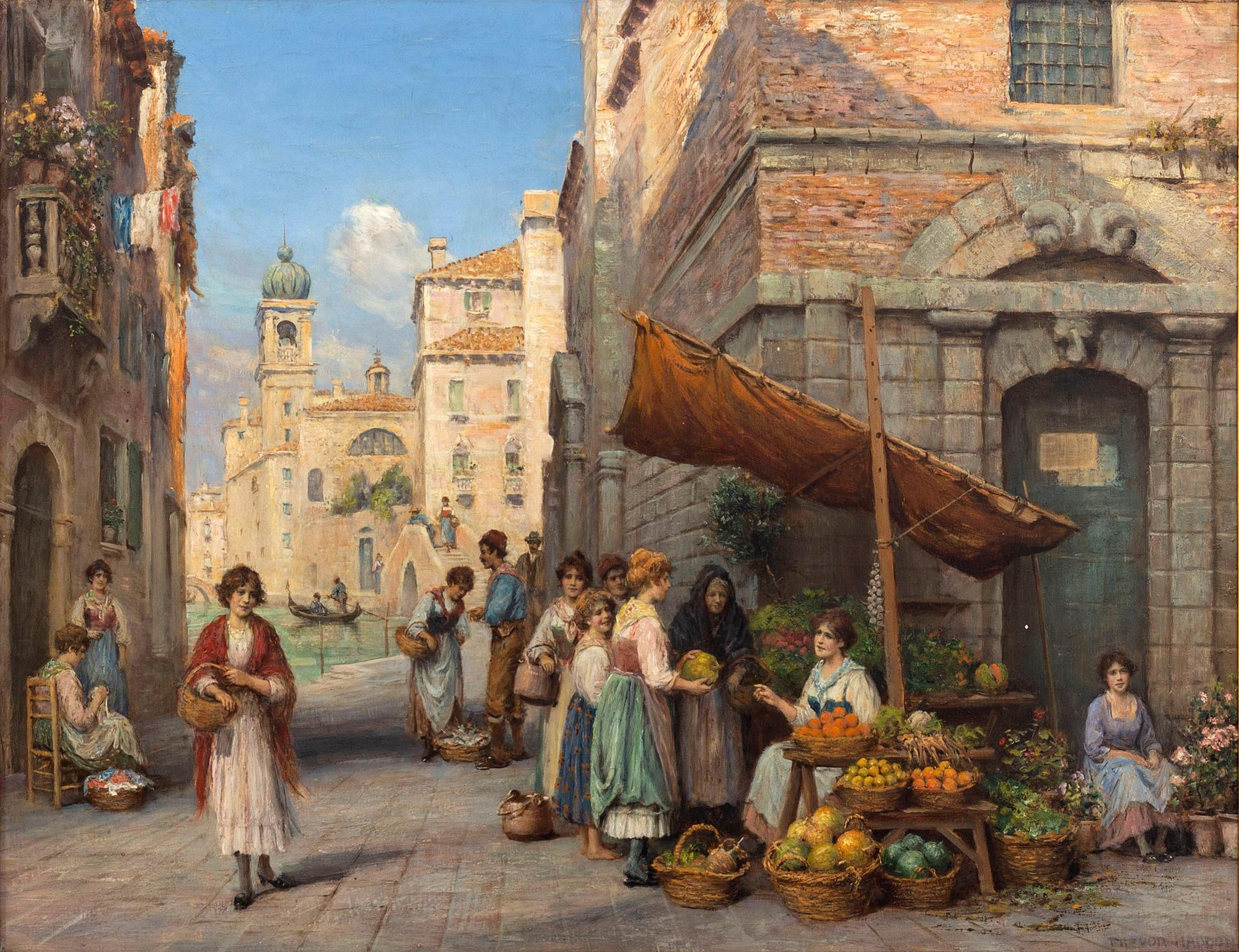 Trevor Haddon, oil on canvas signed.