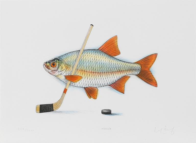 LASSE ÅBERG, 4 litograph in colours, signed and numbered 867/2000.