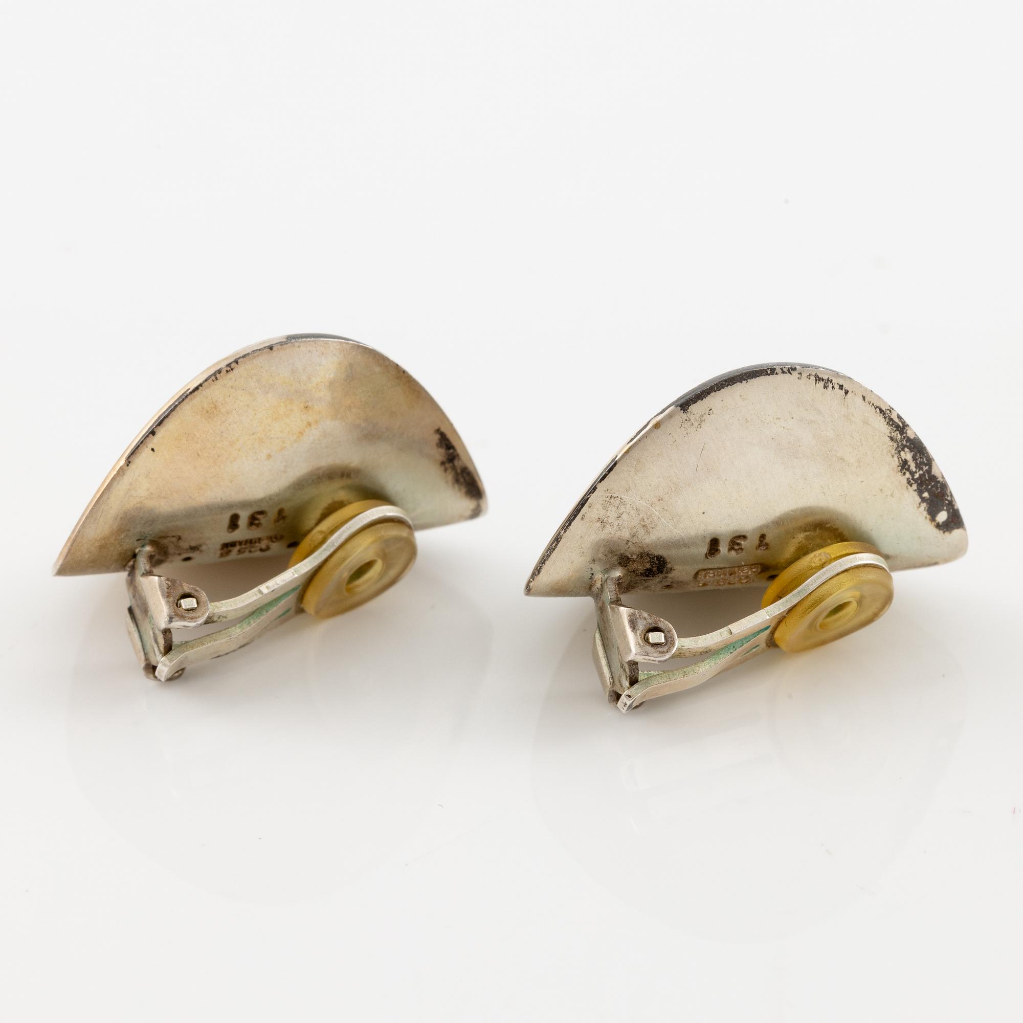 Georg Jensen, earrings, a pair, silver,
