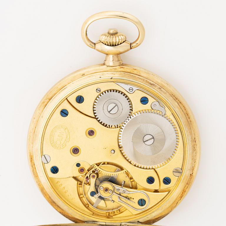 Deutsche Uhrenfabrikation, Glashütte i/Sa, Lange-Uhr, "A. Lange & Söhne", savonett, ca 1935.