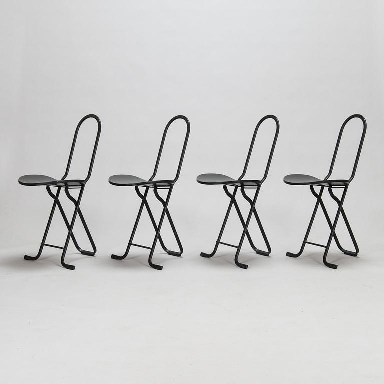 Gastone Rinaldi, A set of four 1980s "Dafne" stools for Thema, Italy.