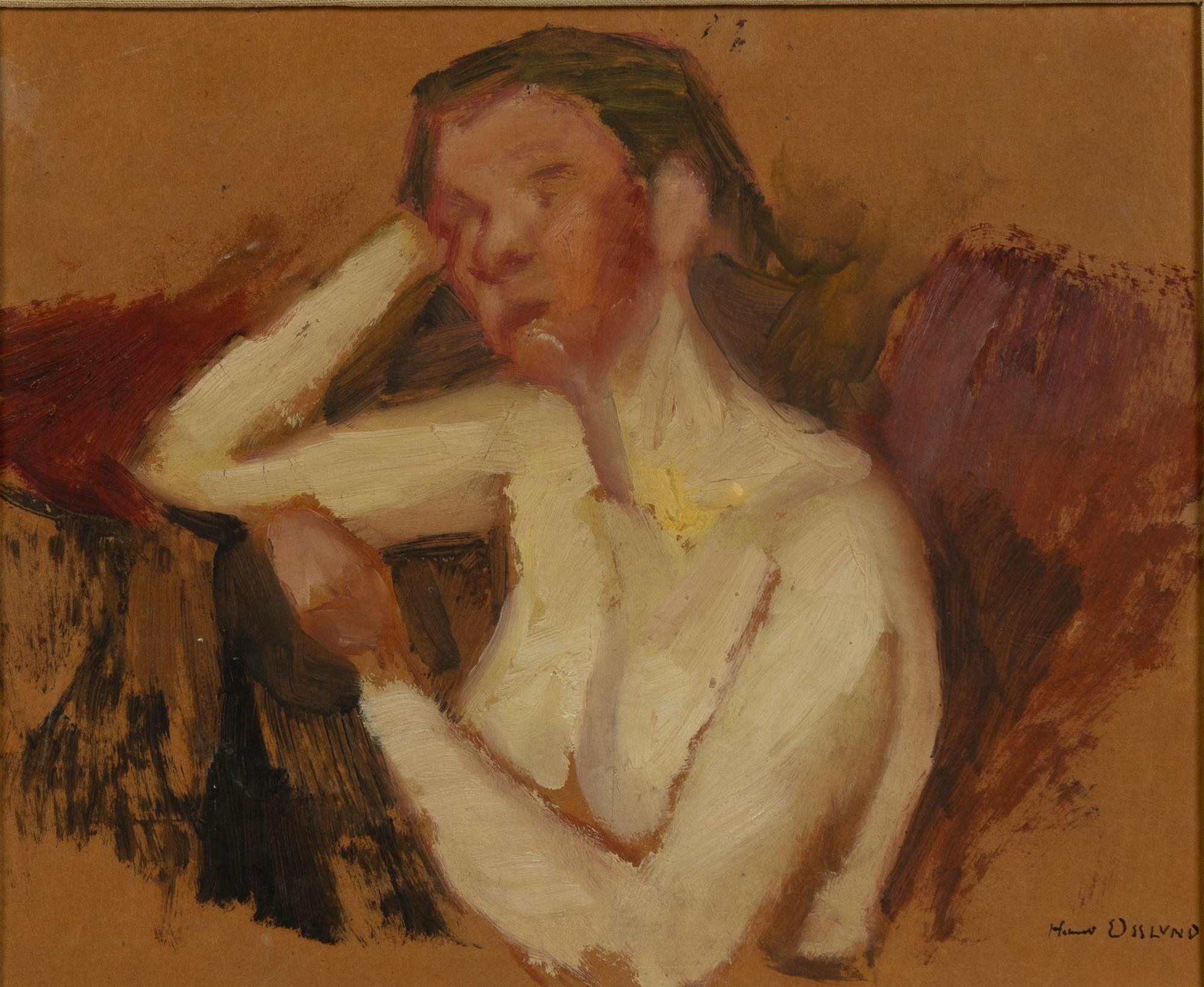 Helmer Osslund, Portrait of a Woman.