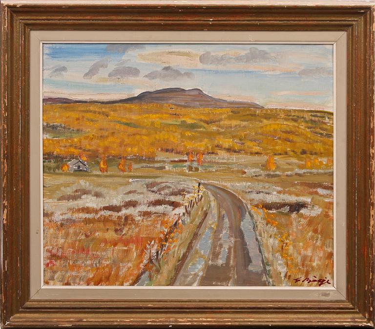 GIDEON BÖRJE, olja på duk, sign.