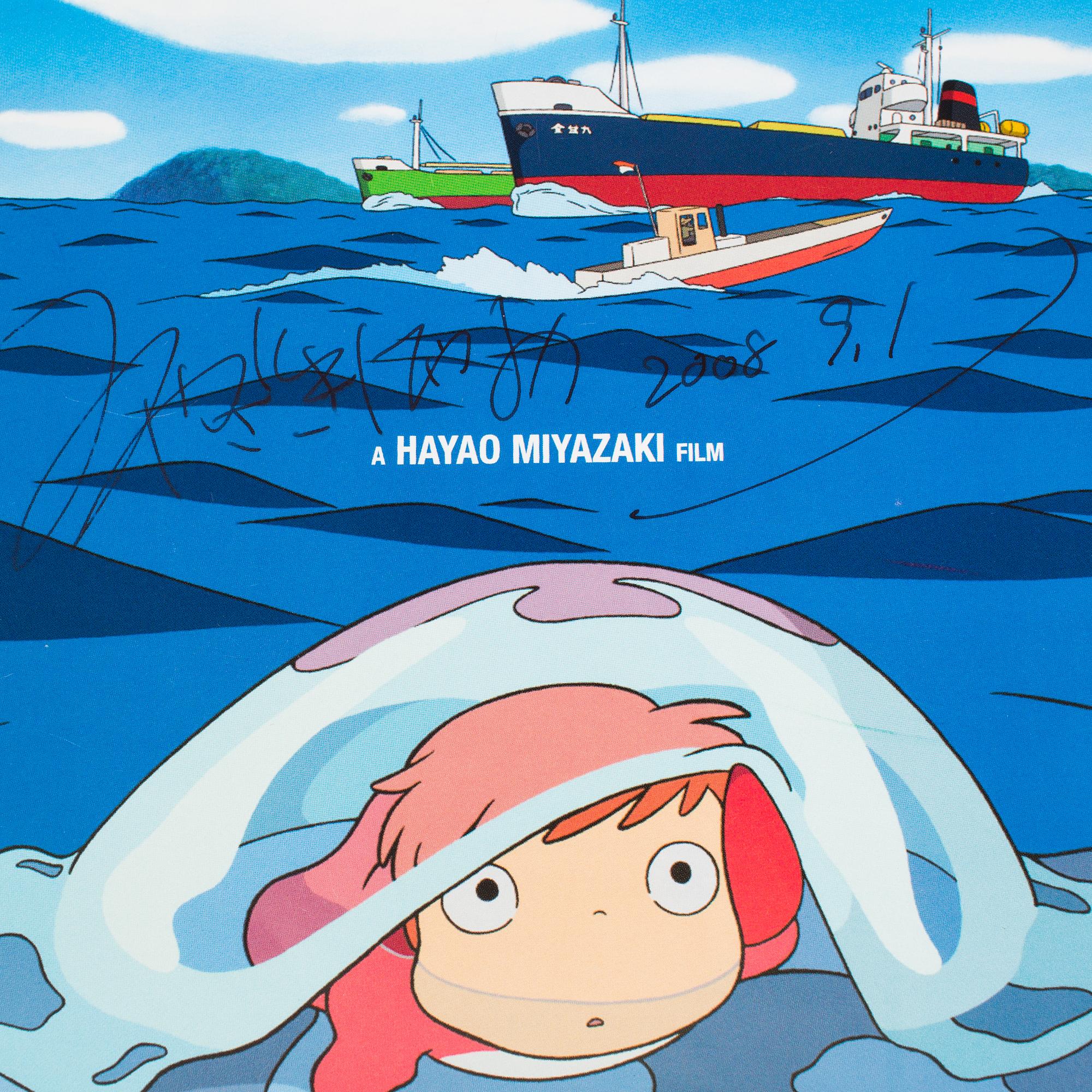 AUTOGRAPH, HAYAO MIYAZAKI, 2008.