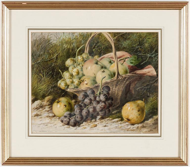 WILLIAM CRUICKSHANK, akvarell, signerad.