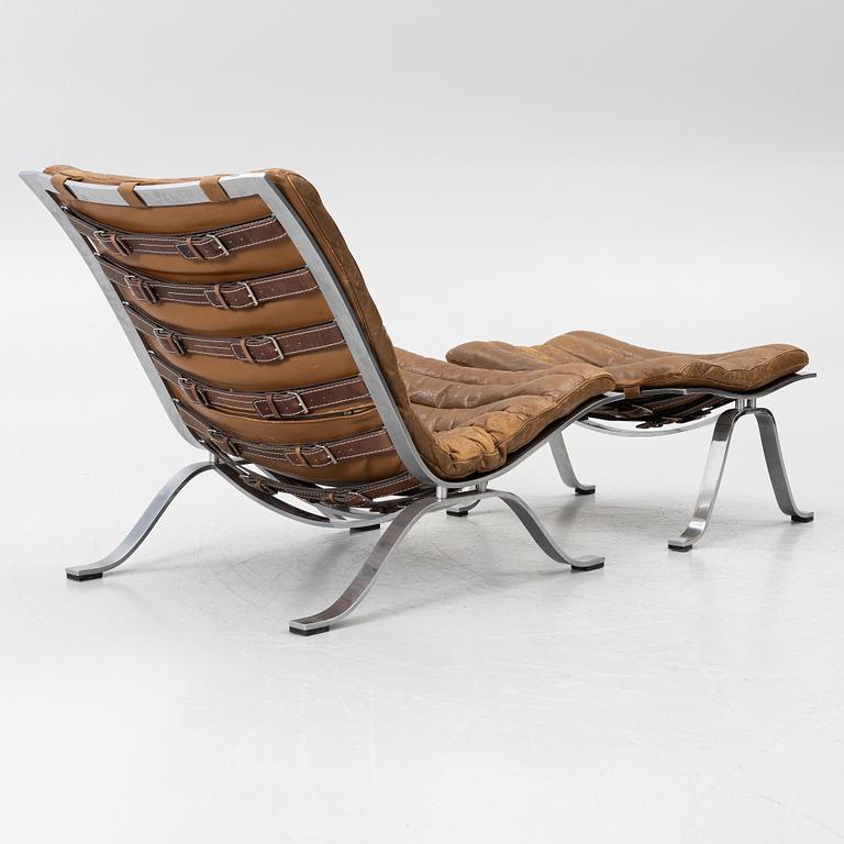 Arne Norell, an 'Ari' armchair with ottoman, Norell Möbel AB.