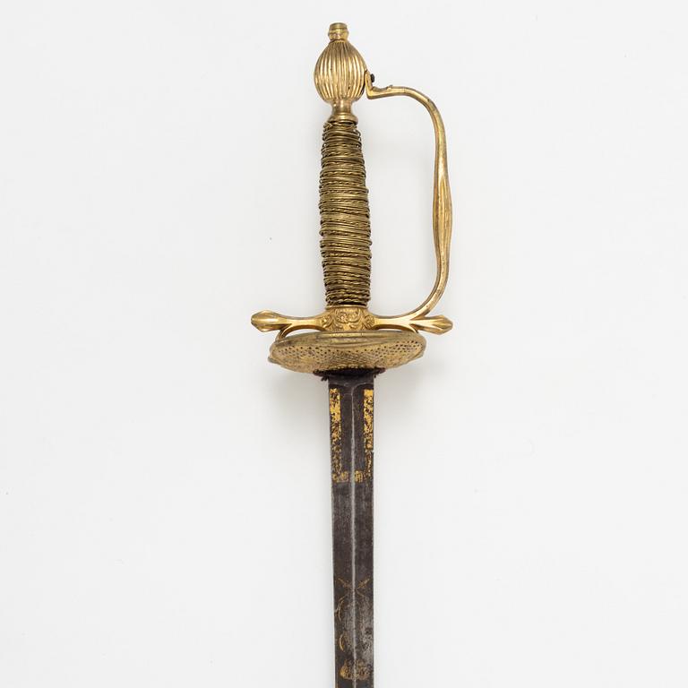 A Swedish infantry officer's sword, 19th Century.