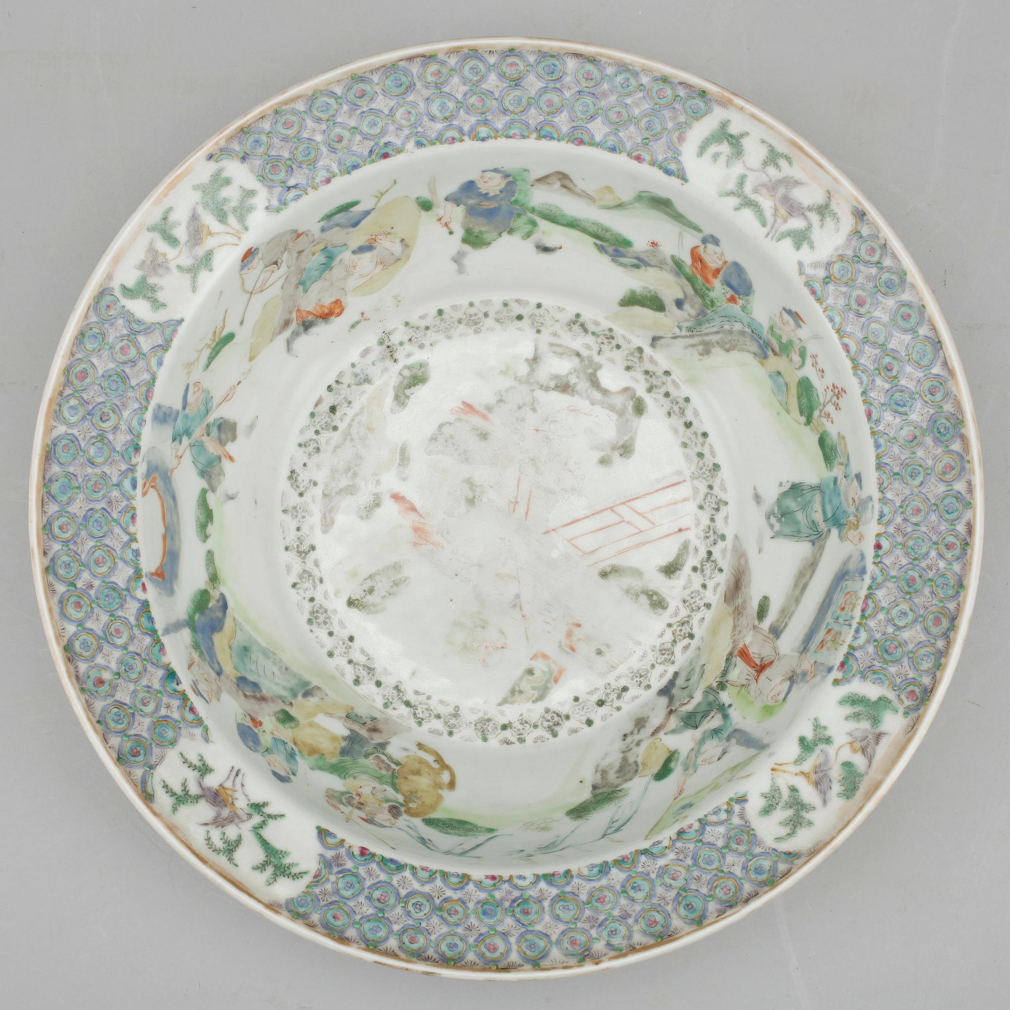 TVÄTTFAT, porslin, kina, 1800/1900-tal.