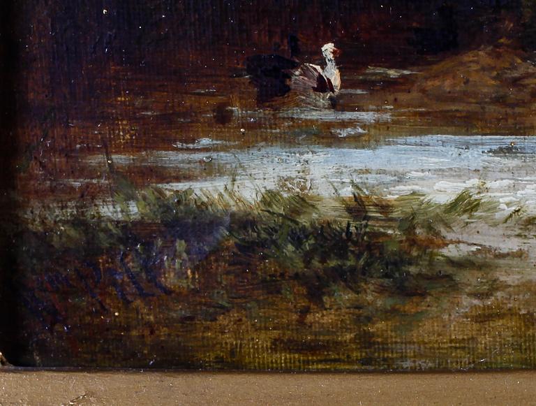 WILLIAM PITT, olja på duk, signerad, daterad a tergo 1877, verksam 1853-1890.