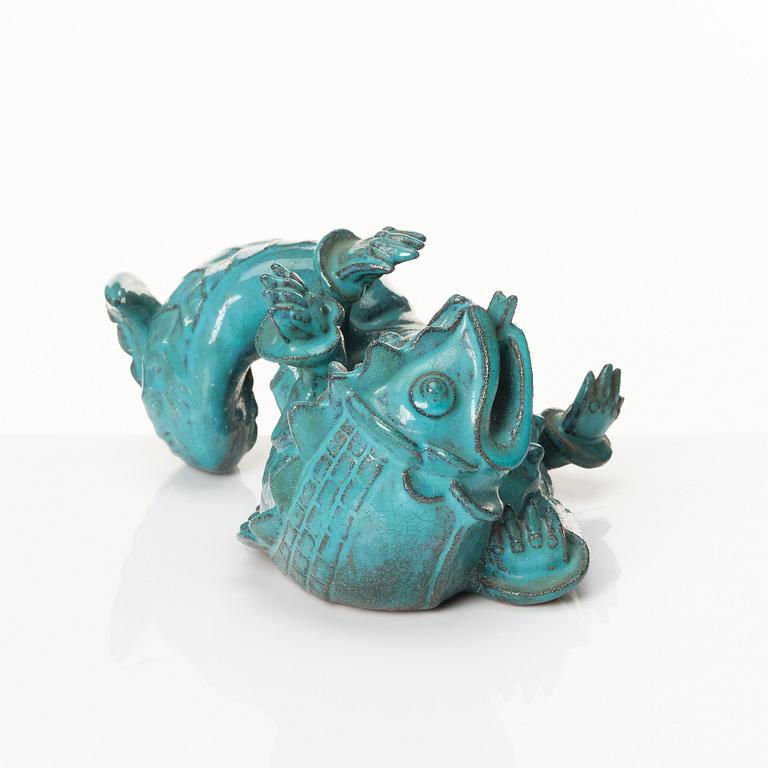 Wilhelm Kåge, a stoneware sculpture of a dragon, Gustavsberg, Sweden 1938.