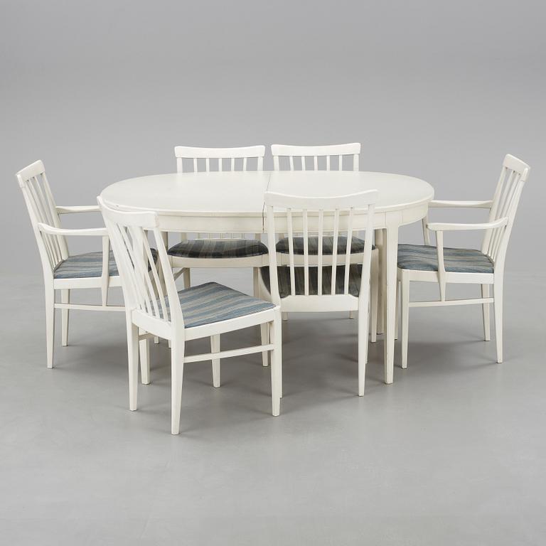 MATGRUPP, 4+2+1 delar, "Herrgården", Carl Malmsten, Bodafors, 1900-talets andra hälft.