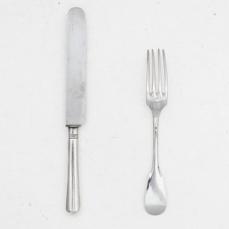 Christofle, bestick, 24 delar, nysilver, Frankrike 1900-tal.