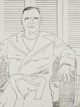 David Hockney, "Christopher Isherwood and Don Bachardy".