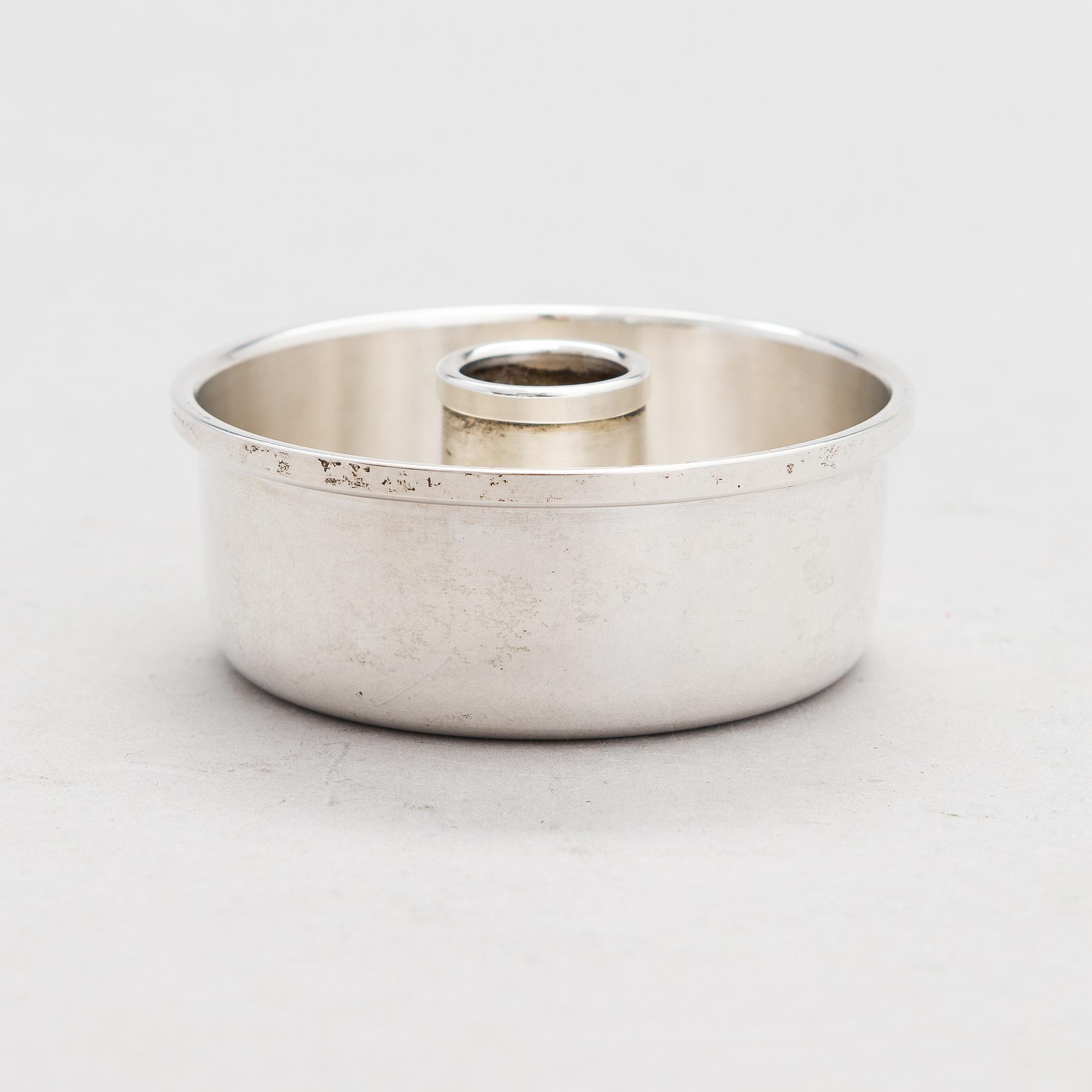 Bertel Gardberg, , A  'Birgitta' silver candleholder, model 22908, Hopeatehdas oy, Helsinki 1965.