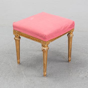 A Gustavian tabouret, decond half of the 18th Century.