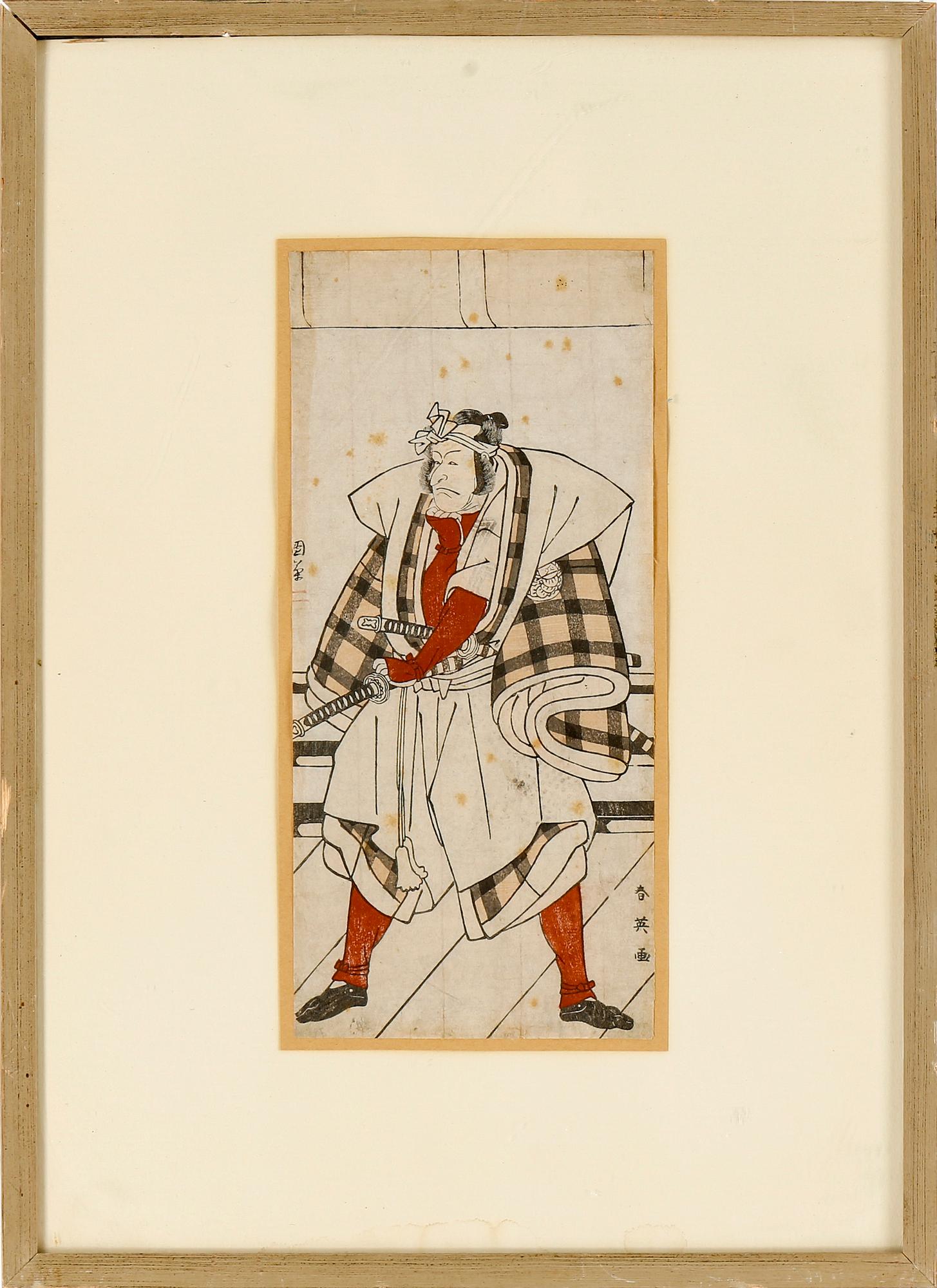 JAPANSKA TRÄSNITT, 2st, Miyagawa Shuntei och Utagawa Ichiyuasai Kuniyoshi, träsnitt, 1800-tal.