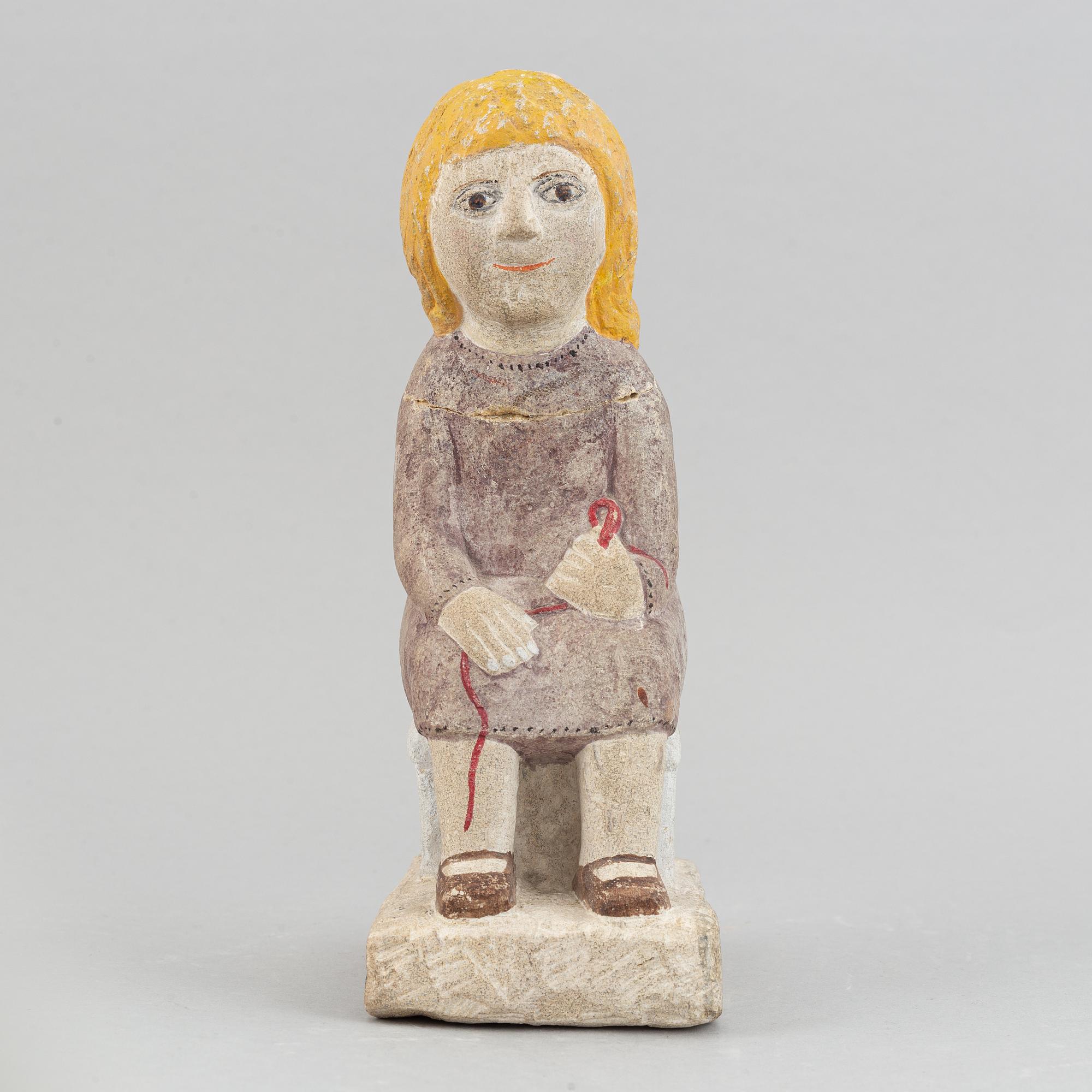 Sven Lundqvist, stone sculpture, signed.