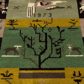 Margareta Ahlstedt-Willandt, rya, modell för Neovius. 153 x 110 cm.