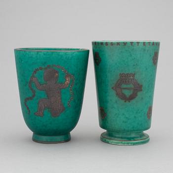 VASER, 2 st, Kåge, Argenta, Gustavsberg.