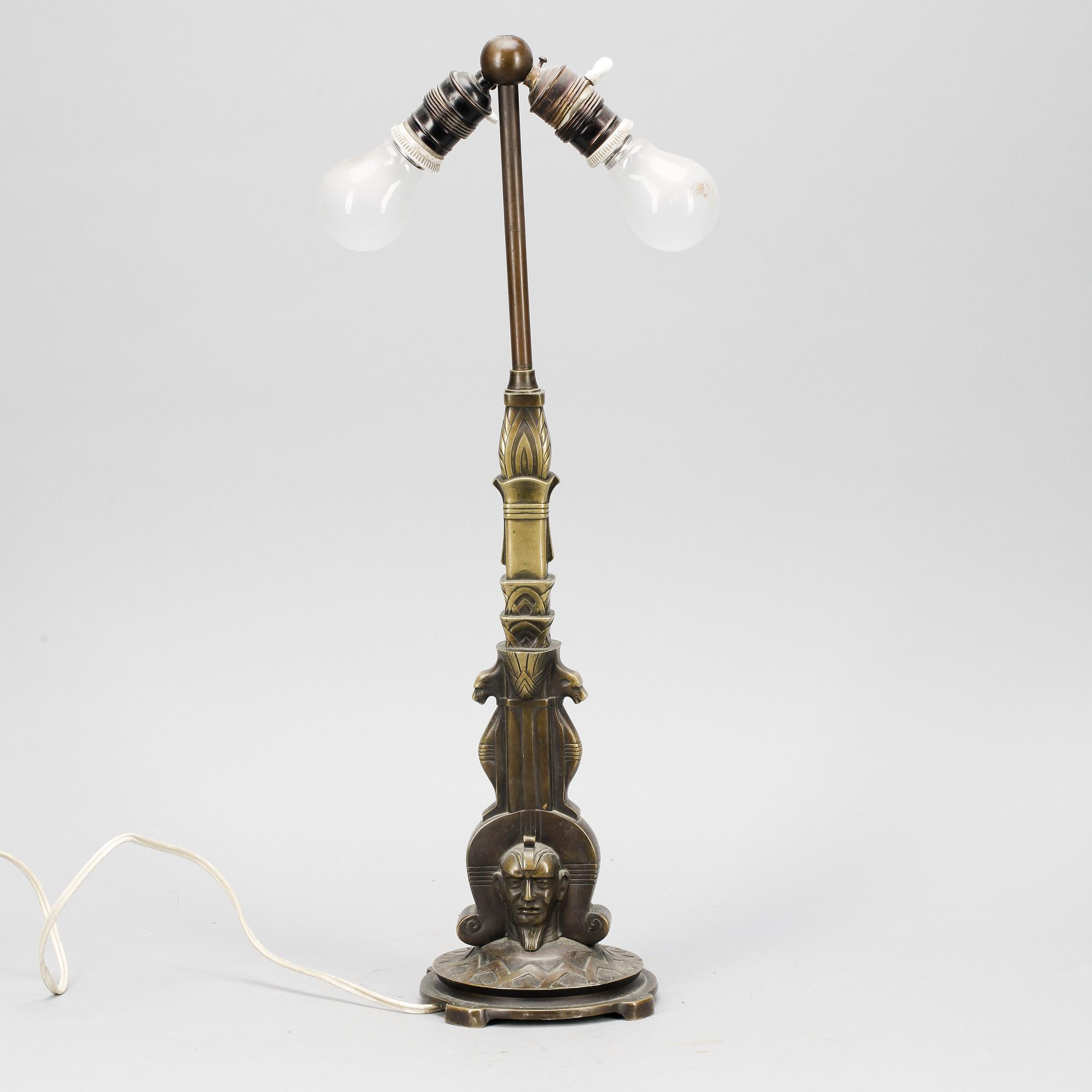 BORDSLAMPA, art deco, 1930-tal.