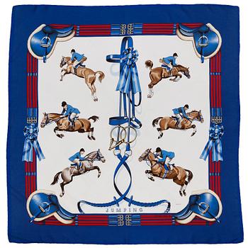 871. HERMÈS, scarf, "Jumping".