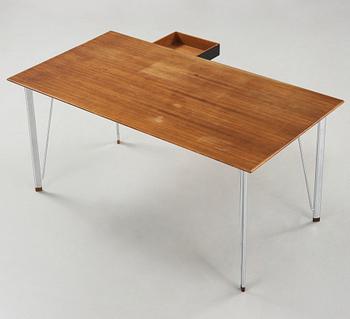 An Arne Jacobsen 'model 3605' palisander desk by Fritz Hansen, Denmark 1950-60's.