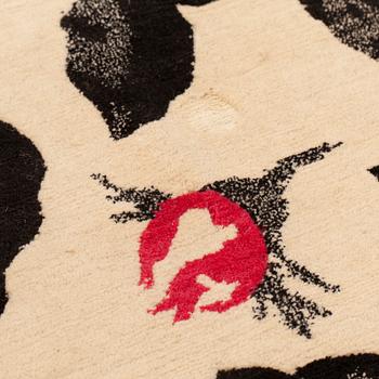 A CARPET, "Canvas rose" Lulu Guinness, The Rug Company, around  275 x 184 cm.