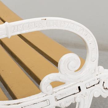 TRÄDGÅRDSSOFFA, J & C.G. Bolinder, AB Stockholm, omkring år 1900.