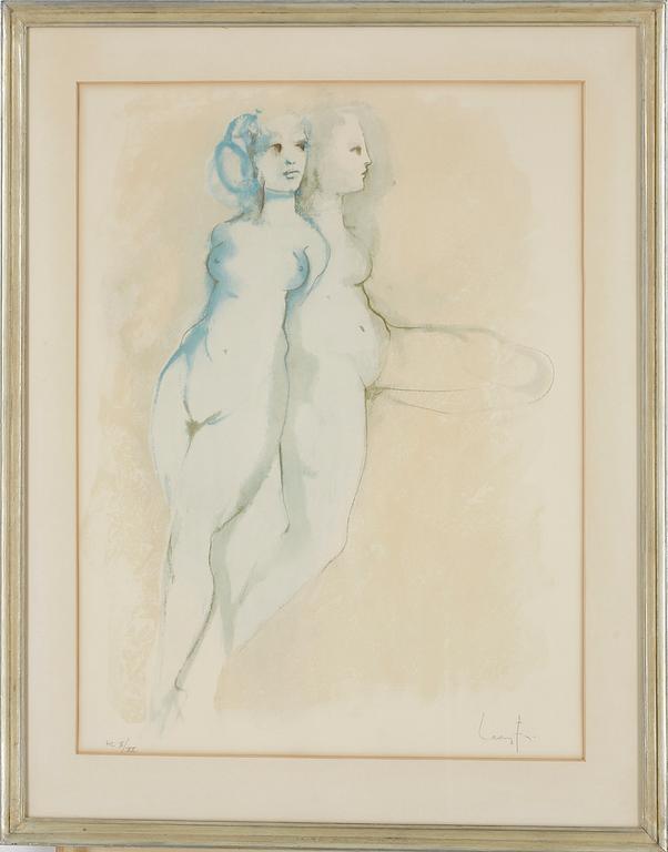 LEONOR FINI, färglitografi, signerad och numrerad HC X/XX.