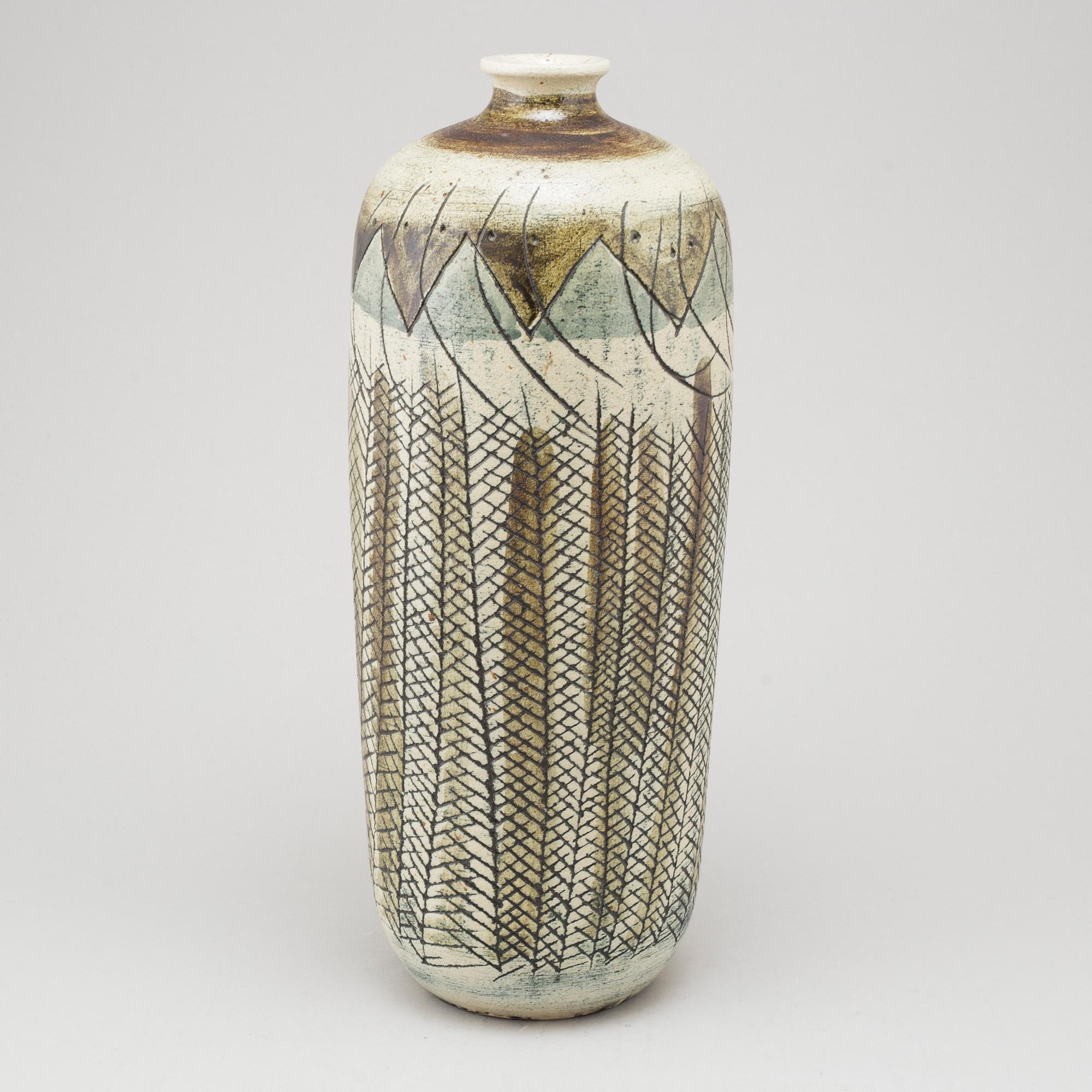 ANDERS BRUNO LILJEFORS, vas, stengods, signerad, Gustavsberg Studiohanden, 1900-talets mitt.