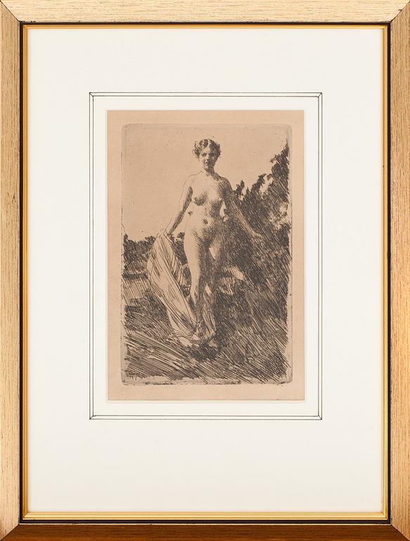 ANDERS ZORN, etsning, sign och dat i plåten.