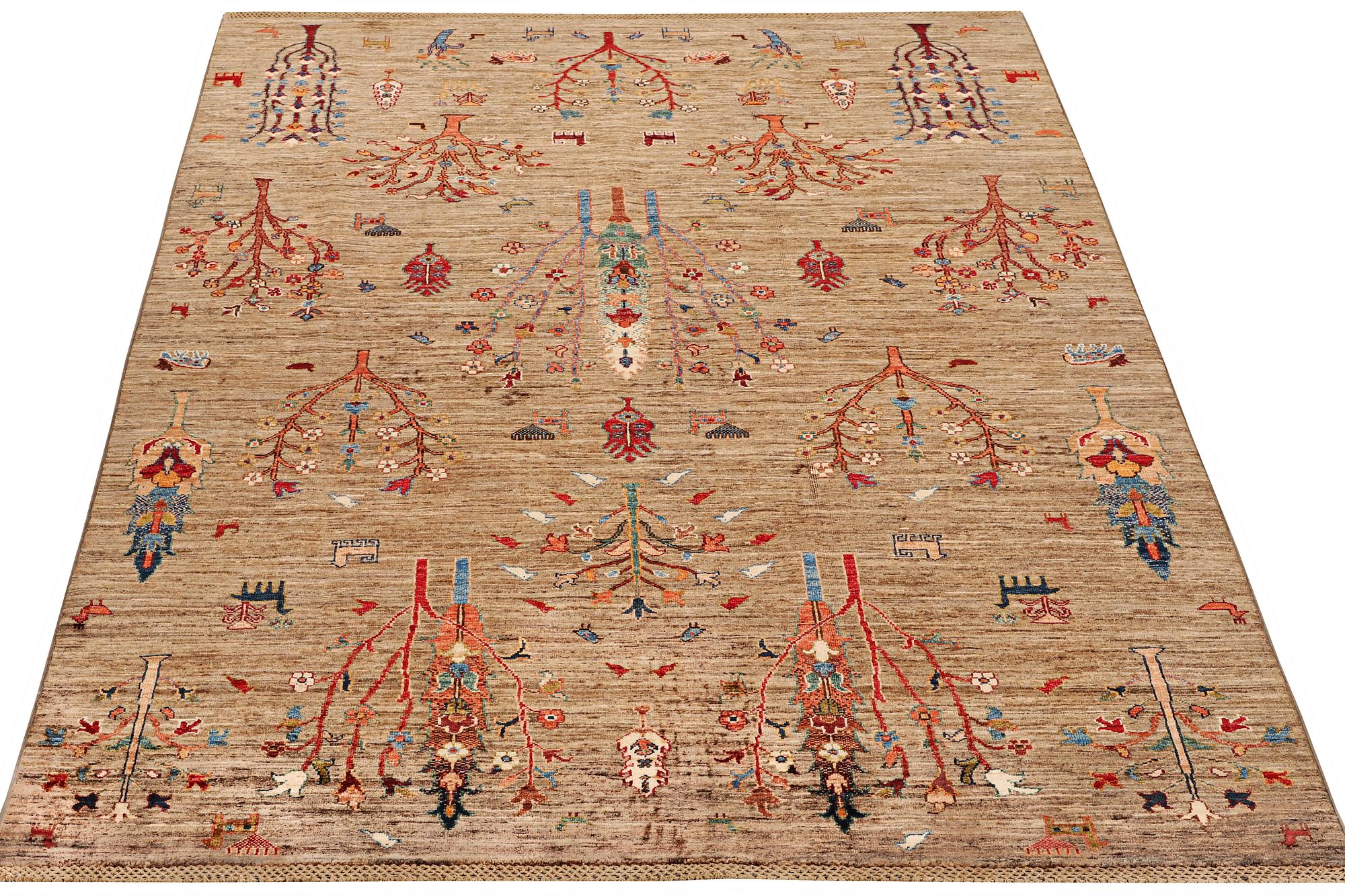 A Khorjin carpet, c. 244 x 176 cm.