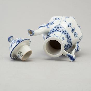A 9 pieces porcelain table ware 'Musselmalet' from Royal Copenhagen, Denmark.