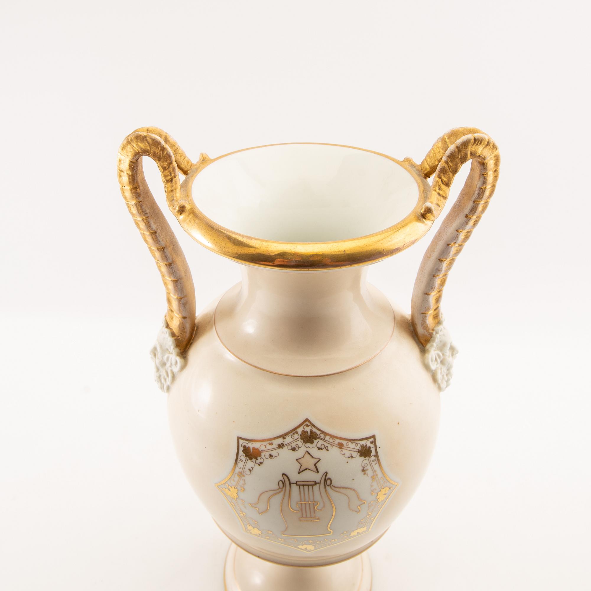 Urna Empire-stil omkring 1900 porslin.