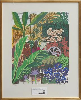 MONA HUSS-WALLIN, färglitografi, sign, numr 246/460 o dat- 78.