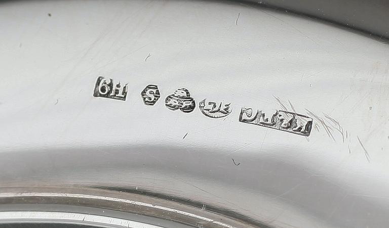 LJUSSTAKAR, 1 par, silver, Göteborg 1958.