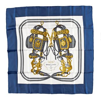 1293. A silk scarf by Hermès, " Brides de gala".