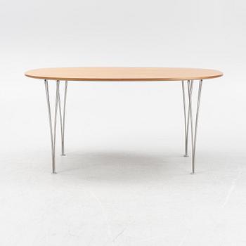 Bruno Mathsson & Piet Hein, a 'Superellips' dining table, Fritz Hansen.