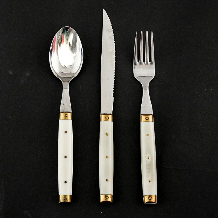A set of cutlery, 32 pcs, some by Melron, second half of the 20th century.