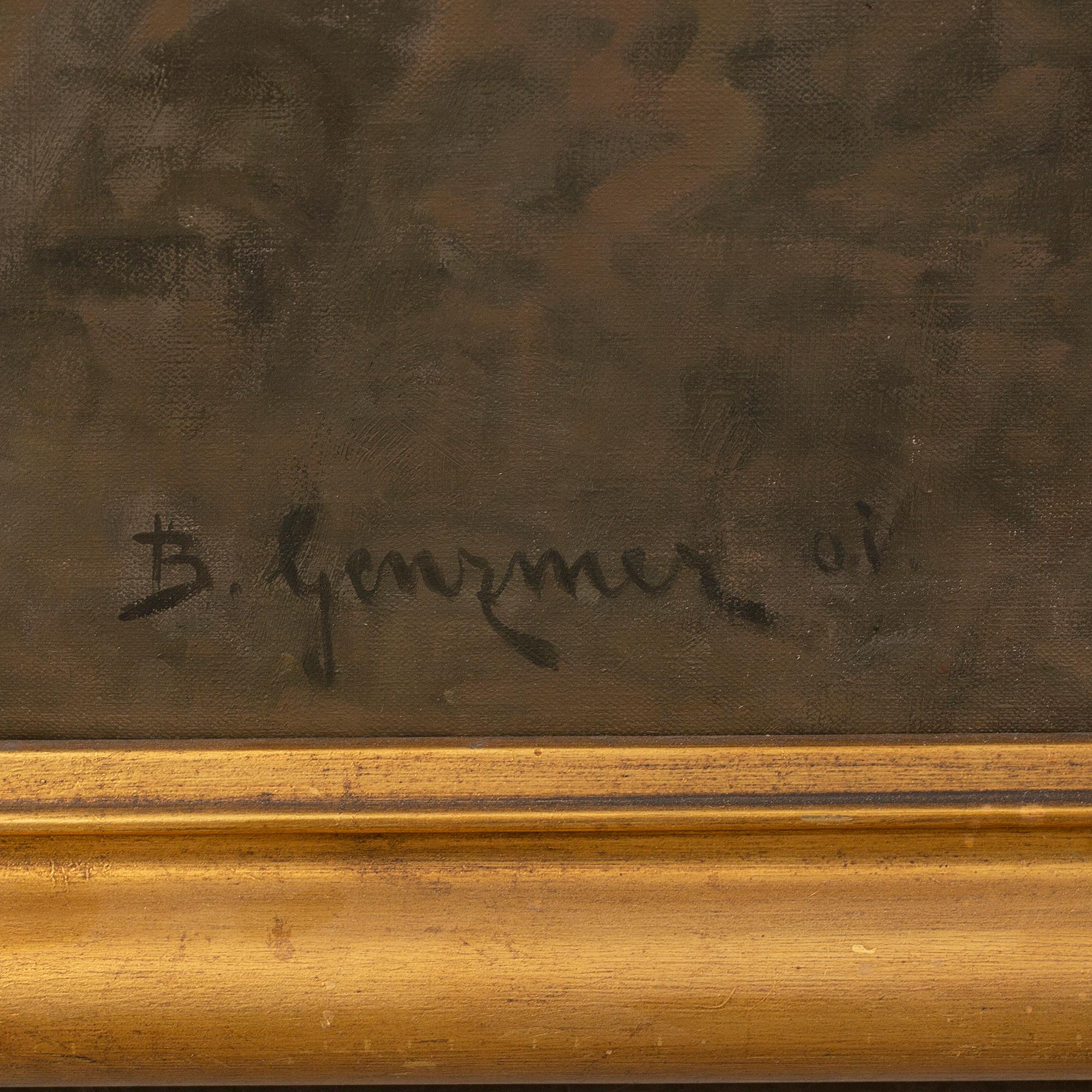 BERTHOLD GENZMER, oil on canvas, signed.