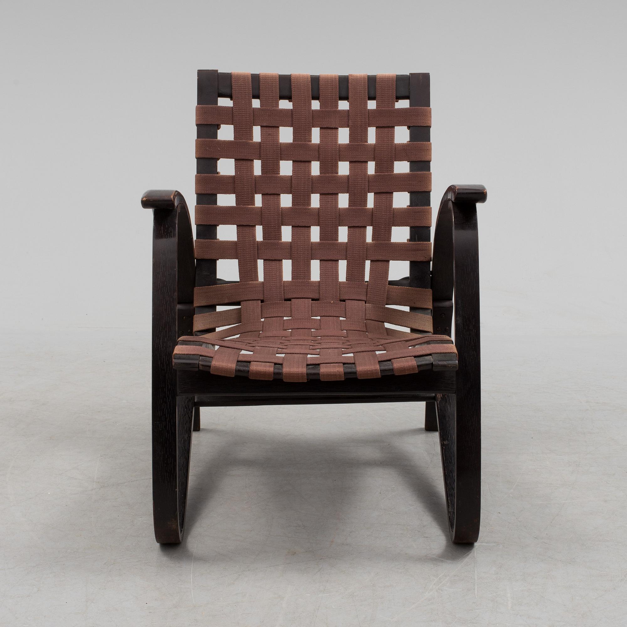 JAN VANEK, fåtölj, 1930/40-tal.